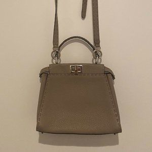 Fendi Peekaboo Mini - Dove Gray